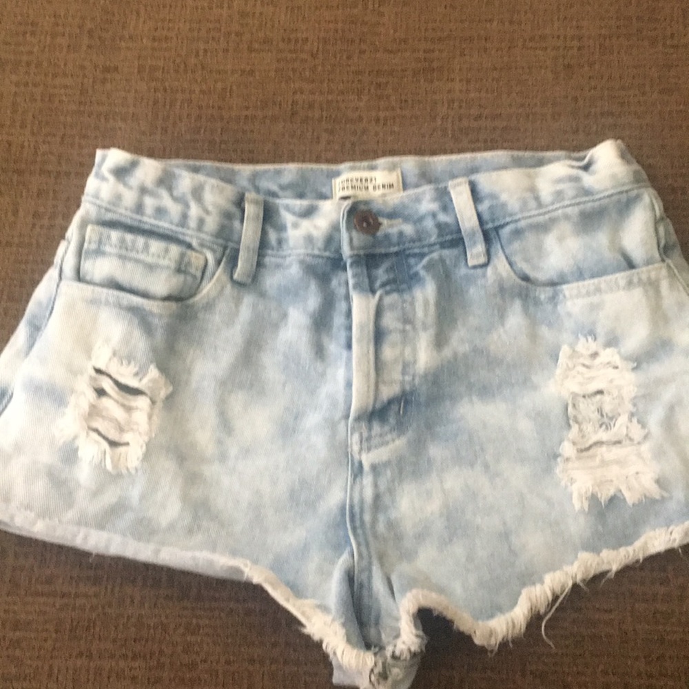 Forever 21 high waisted denim shorts